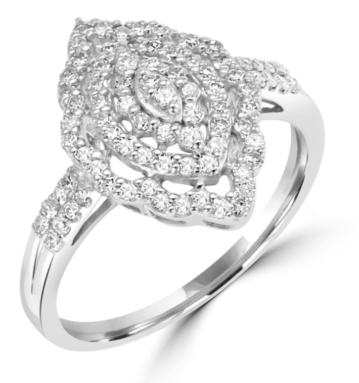 Premium Ladies Diamond Fashion Ring | Luxury Gold Collection