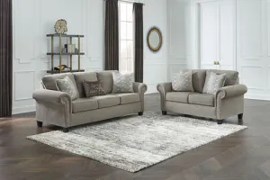 Shewsbury Pewter Sofa and Loveseat