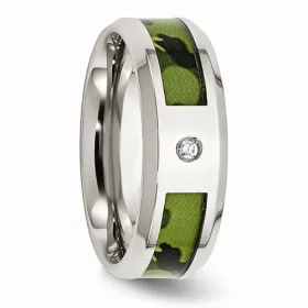 View Polished Camo Stainless Band