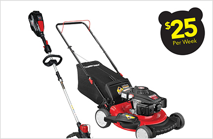 Push Mower andTrimmer Bundle