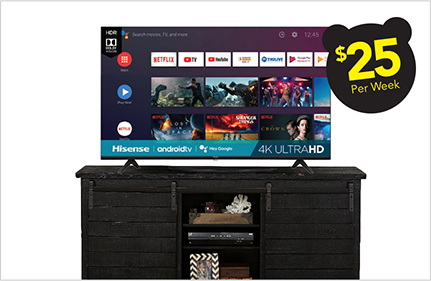 55” HiSense TV+ TV stand!