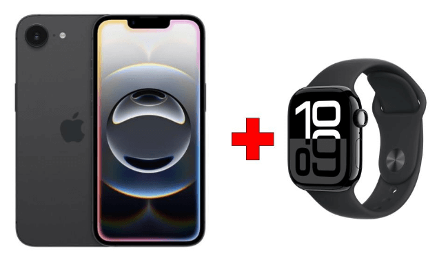 Apple iPhone 16E + Apple Watch Series 10