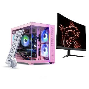 SkyTech Aurora Gaming PC w/ 32 Curved Monitor